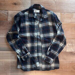 Men's A&F Flannel Button Down Shirt, Size Medium